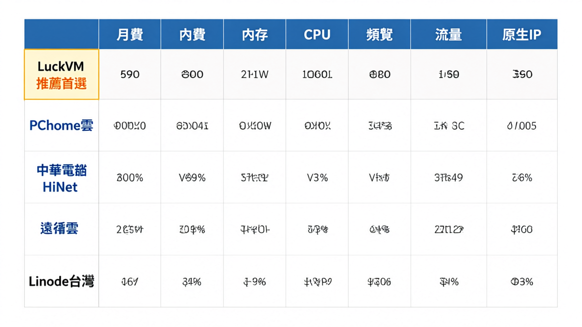 6家熱門台灣VPS廠商方案與價格比較